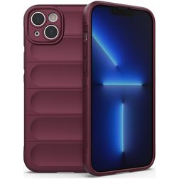Mobigear Bumpy iPhone 14 Plus TPU flexível Capa traseira - Bordô