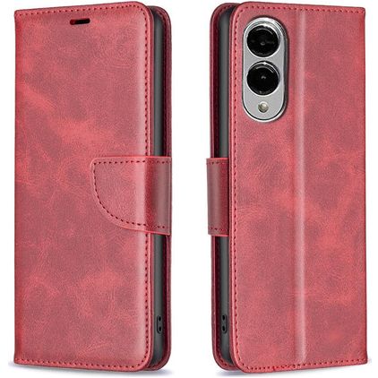 Mobigear Excellent Samsung Galaxy S25 Edge Funda tipo libro Cartera - Rojo