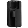 Decoded Detachable Wallet iPhone 15 Pro MagSafe Cover Vera pelle Cover a libro 2 in 1 con guscio estraibile a portafoglio - Nero