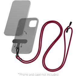 Mobilize Lanyard Universel justerbar mobilsnor - Bordeaux