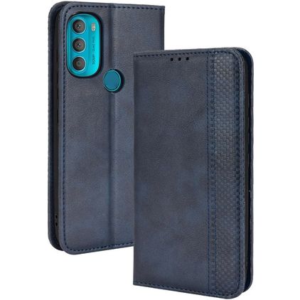 Mobigear Sensation Motorola Moto G71 5G Capa livro Carteira - Azul