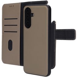 Mobiparts Samsung Galaxy A17 Case Genuine Leather Detachable 2-in-1 Wallet Case Wallet - Taupe