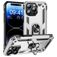 Mobigear Armor Ring iPhone 16 Pro Hard Case Back cover Shockproof with Ring Holder - Silver