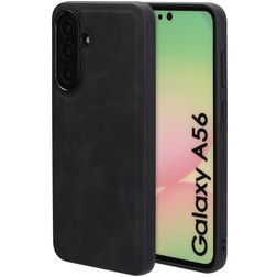 Mobiparts Classic Samsung Galaxy A56 MagSafe TPU / Pele sintética Capa traseira - Graphite Black