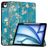 Mobigear Tri-Fold iPad Air 13 tommer (2024) Pungetui + Stylus-holder - Almond Blossoms
