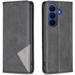 Mobigear Rhombus Slim Samsung Galaxy A27 Lompakkokotelo - Musta