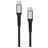 Mobiparts Woven Cable USB-C – USB-C Kaapeli 1,5 m - Musta