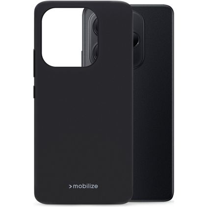 Mobilize Rubber Gelly Xiaomi Redmi Note 14 5G TPU flexível Capa traseira - Preto