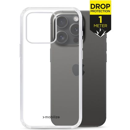 Mobilize Naked Protection Transparente iPhone 15 Pro Plástico rígido Capa traseira Antichoque - Transparente