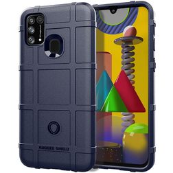 Mobigear Rugged Shield Xiaomi Redmi 9C TPU flexible Carcasa Antigolpes - Azul
