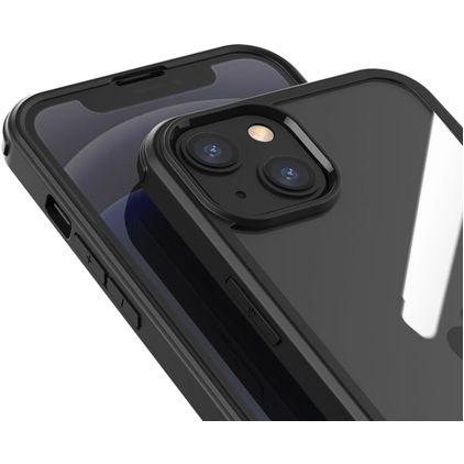 Valenta Full Cover iPhone 13 Mini Panserglas Bagsidecover Stødsikkert - Sort