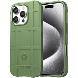 Mobigear Rugged Shield iPhone 16 Pro Max Flexibel TPU Skal Stötsäkert - Grön