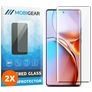 Mobigear Premium Motorola Edge 40 Pro Szkło hartowane Ochrona ekranu - Kompatybilna z etui - Czarny (2 szt.)