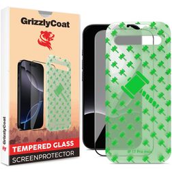 GrizzlyCoat Easy Align iPhone 17 Pro Tempered Glass Screen Protector - Case Friendly + Installation Frame
