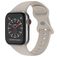 Mobigear Sport Dual Silicone Apple Watch Strap Push closure - 49/46/45/44 mm - Taupe