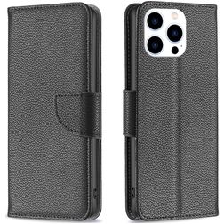 Mobigear Excellent iPhone 16 Pro Max Pungetui med Seddelrum - Sort