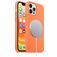 Mobigear Rubber Touch iPhone 12 Silikon MagSafe Zadní kryt - Oranžová