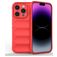 Mobigear Bumpy iPhone 15 Pro Fleksibel TPU Bagsidecover - Rød