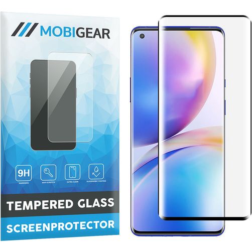 Mobigear Curved OnePlus 9 Pro Panssarilasi Näytönsuoja - Suojakuoren kanssa yhteensopiva - Musta
