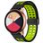 Mobigear Sport Plus Mag Silikon Smartwatch Armband Magnetlås - 22 mm - Svart / Grön
