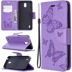 Mobigear Butterfly Nokia 1.3 Pungetui med Seddelrum - Lilla