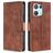 Mobigear Croco OPPO Reno 8 Pro 5G Funda tipo libro Cartera - Marrón