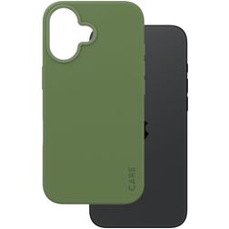 CARE by PanzerGlass Fashionable iPhone 16 Silikon MagSafe Skal - Grön