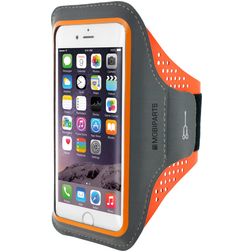 Mobiparts Comfort Fit Mobilhållare för löpning Neopren Sportfodral Sportarmband (max 14 cm x 7 cm) - Neon Orange