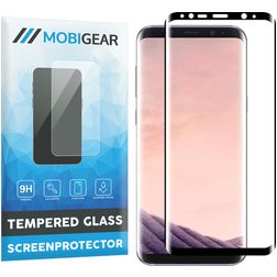Mobigear Premium Samsung Galaxy S8 Plus Tempered Glass Screen Protector - Case Friendly - Black