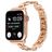 Mobigear Paris Pasek Stal do Apple Watch Zapięcie motylkowe - 49/46/45/44 mm - Różowe złoto