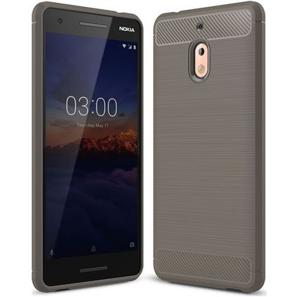 Mobigear Brushed Slim Nokia 2.1 Flexibel TPU Skal - Grå