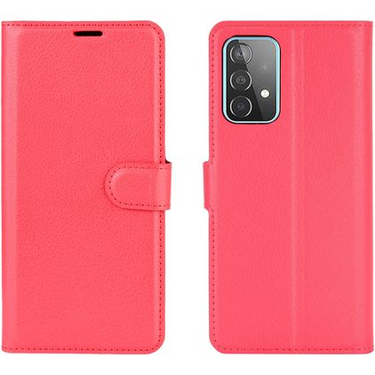 Mobigear Classic Samsung Galaxy A52s 5G Knížkové pouzdro Peněženka - Červená
