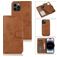 Mobigear Wallet iPhone 15 Pro Case Detachable 2-in-1 Wallet Case Wallet - Brown