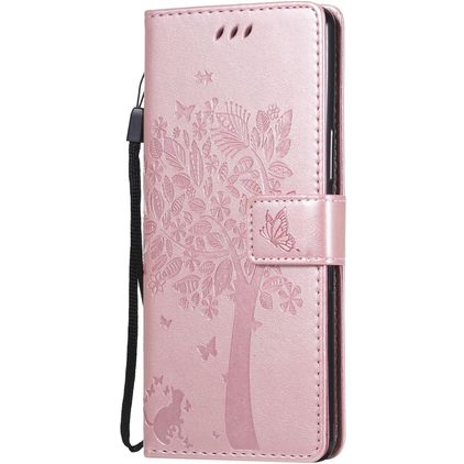 Mobigear Tree Sony Xperia L4 Plånboksfodral med sedelfack - Roséguld