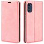 Mobigear Retro Slim Motorola Moto E32s Wallet case - Pink