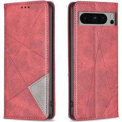 Mobigear Rhombus Slim Google Pixel 8 Pro Wallet case - Red