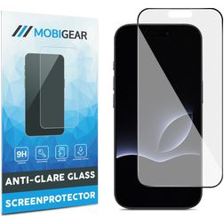 Mobigear Premium iPhone 18 Pro Max Glas Skærmbeskytter Antirefleks / mat - Case Friendly - Sort