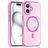 Mobigear Shockproof iPhone 16 Plus MagSafe TPU flexível Capa traseira - Rosa