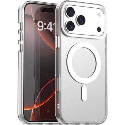 Mobigear Shockproof iPhone 18 Pro Max MagSafe Hårdt Bagsidecover - Hvid