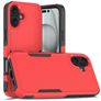 Mobigear Heavy Armor iPhone 16 Plus Hårdt Bagsidecover Stødsikkert - Rød