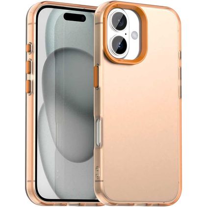 Mobigear Crystal iPhone 18 Kova Suojakuori - Oranssi