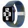 Mobigear Braided Nylon Apple Watch Strap Clamp closure - 42/41/40/38 mm - Blue / Green