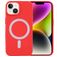 Mobigear Rubber Touch iPhone 15 Plus Silicone MagSafe Back cover - Red