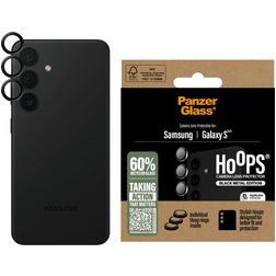 PanzerGlass Hoops Samsung Galaxy S25 Glas Kameralinsebeskytter - Case Friendly - Sort