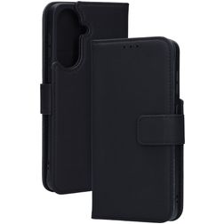 Mobiparts Wallet Samsung Galaxy A57 Aito nahka Lompakkokotelo + Setelitasku - Musta