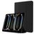 Mobigear Tri-Fold Gel iPad Pro 11 Inch (2024) TPU / Leatherette Wallet case + Stylus Holder - Black