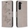 Mobigear Butterfly Samsung Galaxy S24 Plus Funda tipo libro Cartera - Gris