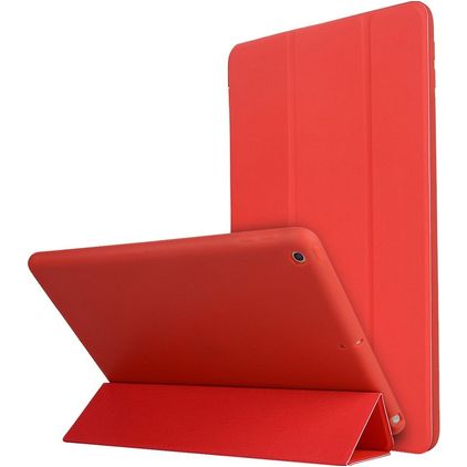 Mobigear Tri-Fold Gel iPad 8 (2020) TPU / Konstläder Plånboksfodral - Röd
