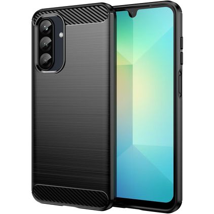 Mobigear Brushed Slim Samsung Galaxy A26 Flexibel TPU Skal - Svart