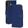 Mobiparts Wallet iPhone 17 MagSafe Genuine Leather Wallet case - Blue